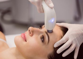 Female Patient Receiving Cosmetic Treatment